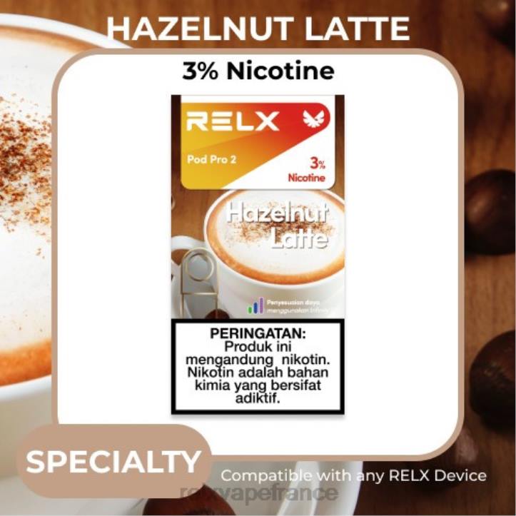 Best RELX Taste - RELX pod pro 2 - 3 dosettes 0L2J119 café au lait aux noisettes