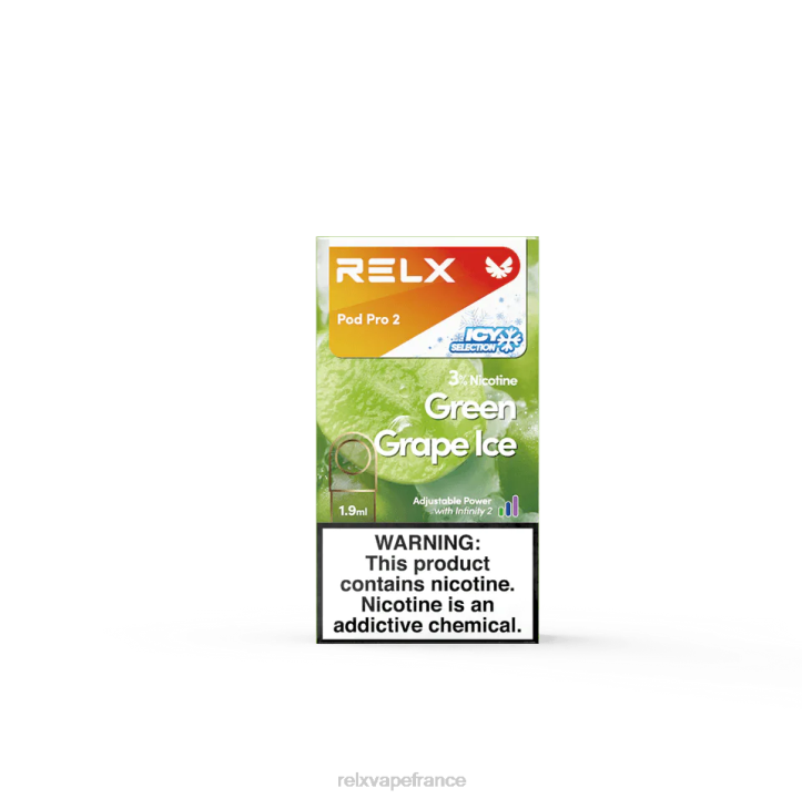 RELX Best Seller - RELX pod pro 2 - 3 dosettes 0L2J118 raisins verts