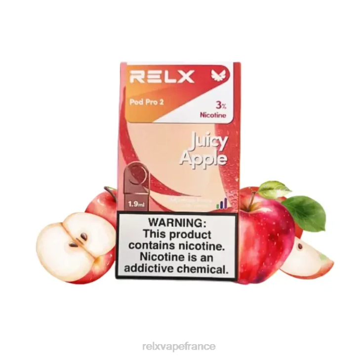 RELX Pods France - RELX pod pro 2 - 3 dosettes 0L2J95 pomme juteuse