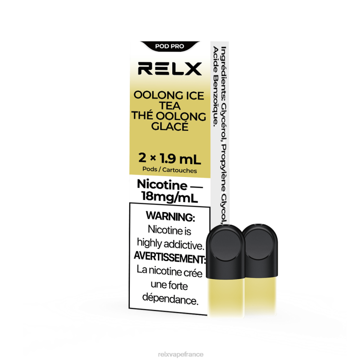 RELX Pods France - RELX pod pro - 2 dosettes 0L2J14 thé glacé oolong