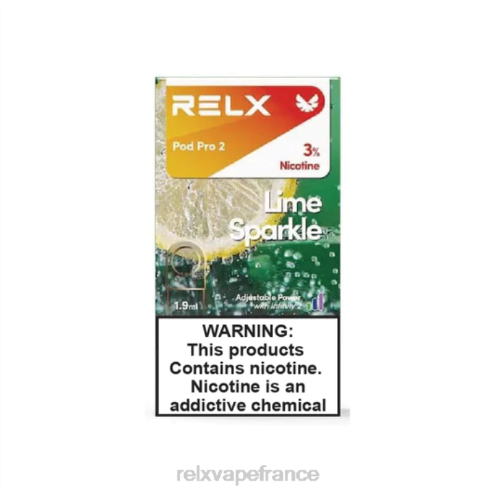 RELX Vape Paris - RELX pod pro 2 - 3 dosettes 0L2J96 sprite scintillant de citron vert