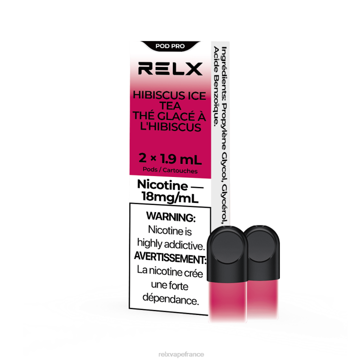 RELX Vape Paris - RELX pod pro - 2 dosettes 0L2J15 thé glacé à l'hibiscus