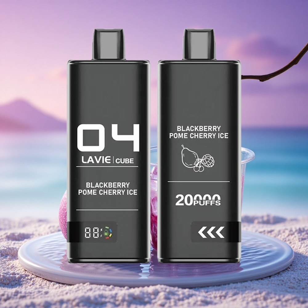 Lavie Cube 20000 Puffs Mûre Pomme Cerise Glace Nicotine 5% 600mAh