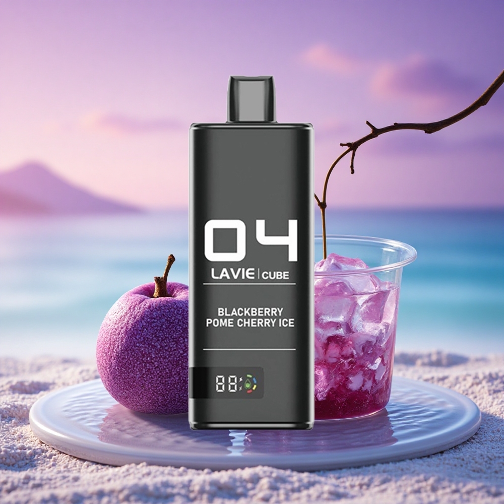Lavie Cube 20000 Puffs Mûre Pomme Cerise Glace Nicotine 5% 600mAh