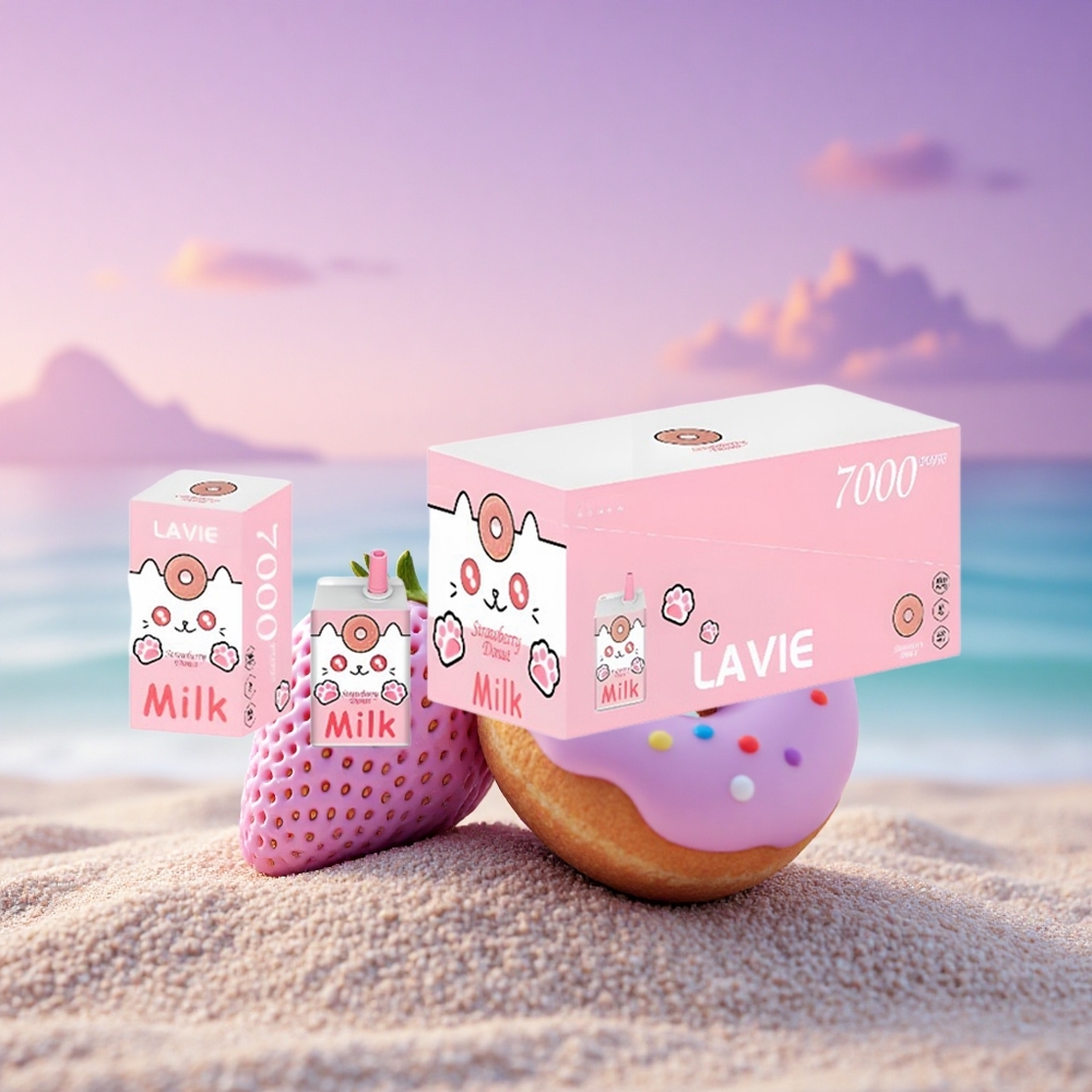 Lavie Milk 7000 Puffs Beignet à la Fraise 16ML 600mAh