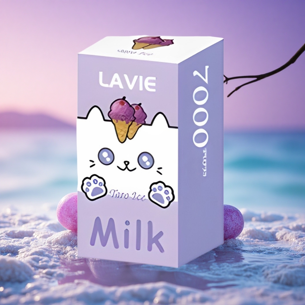 Lavie Milk 7000 Puffs Glace de Raisin 600mAh 16ML