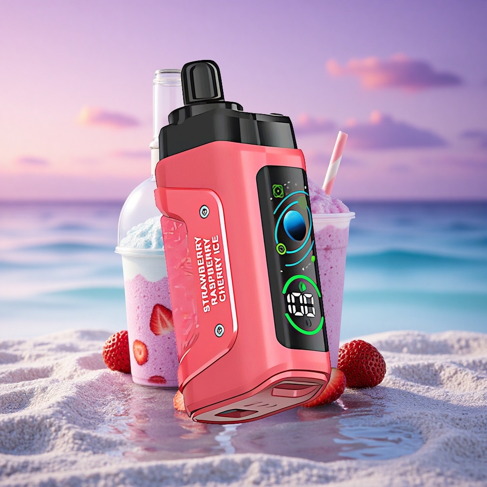 Razz Bar 45000 Puffs Glace Fraise Cerise 650 mAh 20 mg/ml Nicotine