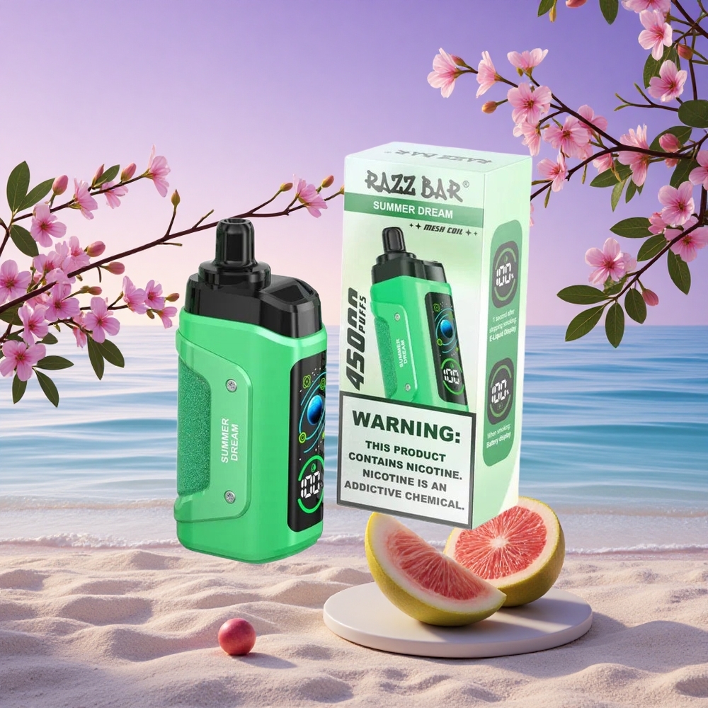 Razz Bar 45000 Puffs Rêve d\'Été Type-C Rechargeable 20 mg/ml Nicotine