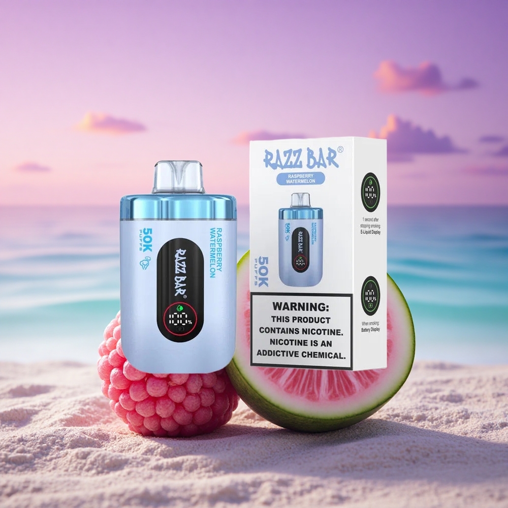 Razz Bar 50K Puffs Framboise Pastèque 2% Nicotine 650mAh