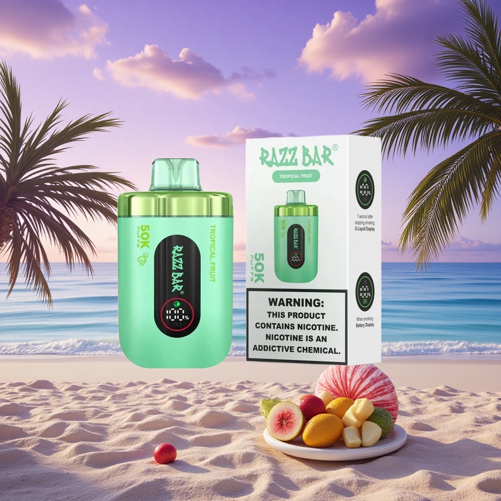 Razz Bar 50K Puffs Fruit Tropical 2% Nicotine 650 mAh