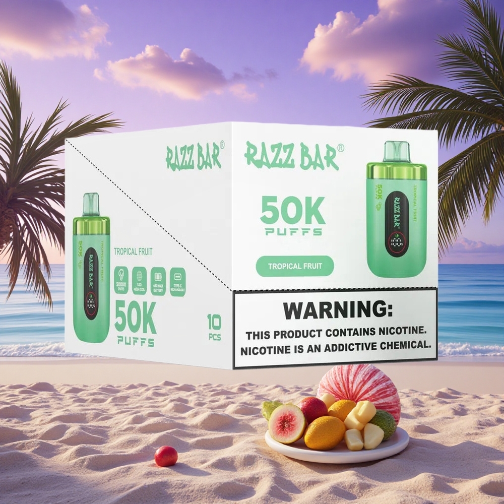 Razz Bar 50K Puffs Fruit Tropical 2% Nicotine 650 mAh
