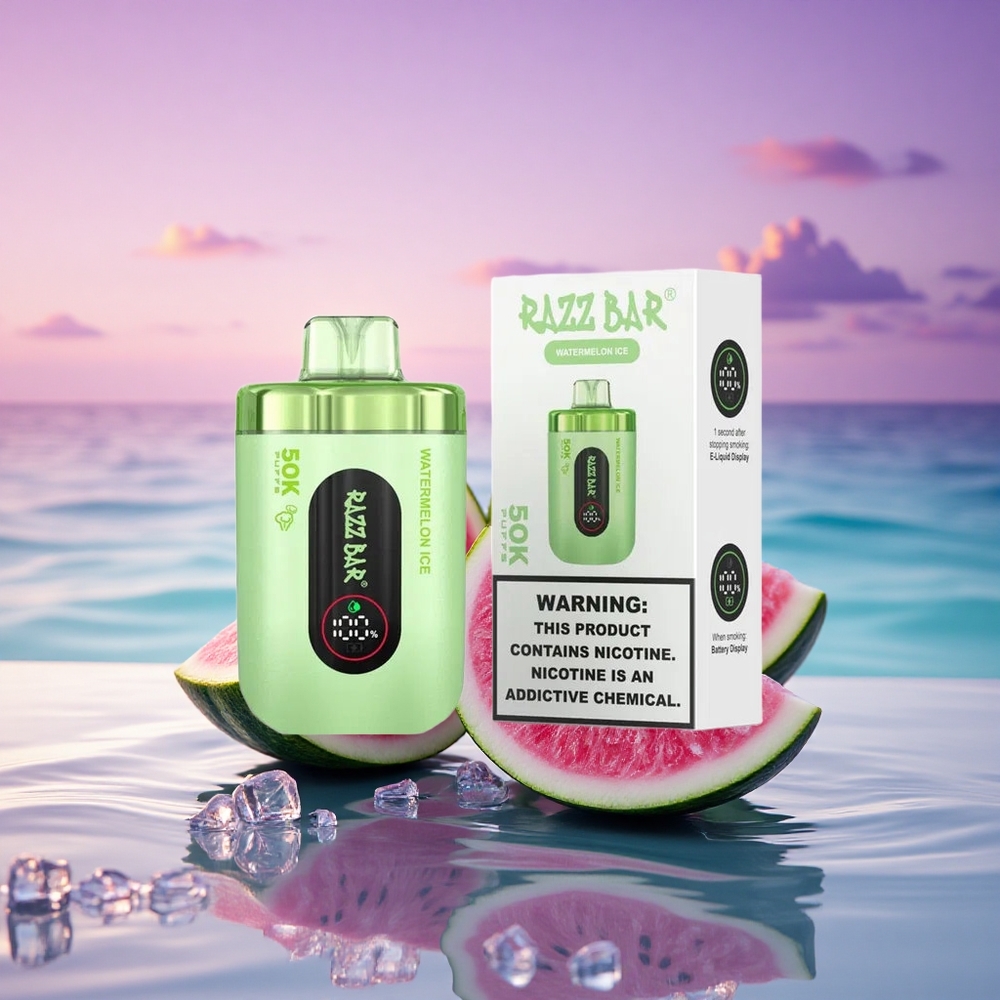 Razz Bar 50K Puffs Glace à la Pastèque 2% Nicotine 650mAh