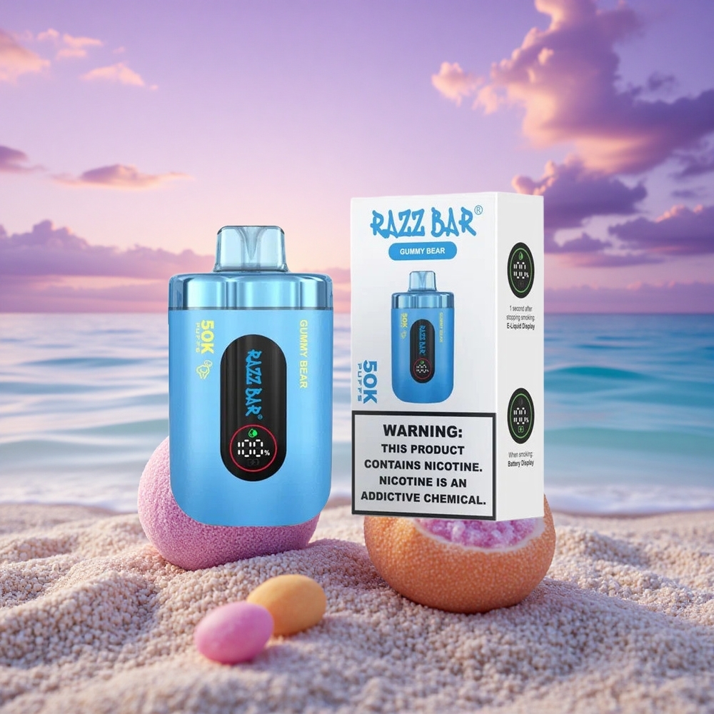 Razz Bar 50K Puffs Ourson Gummy 1.0 Ohm 650 mAh
