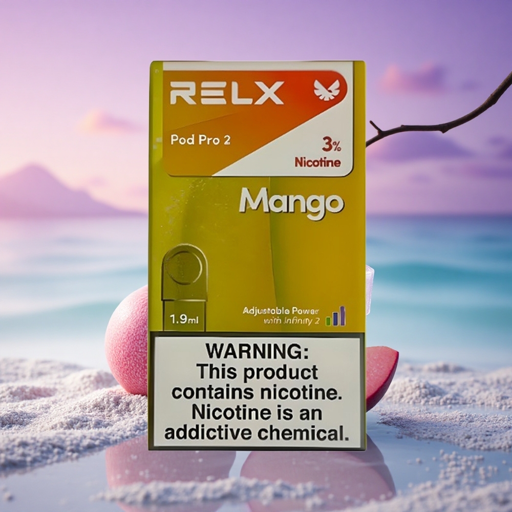 Relx Pod Pro 2 Vape Device Glace à la Mangue 30mg/ml de nicotine, 1,9ml, 3 modes de tension