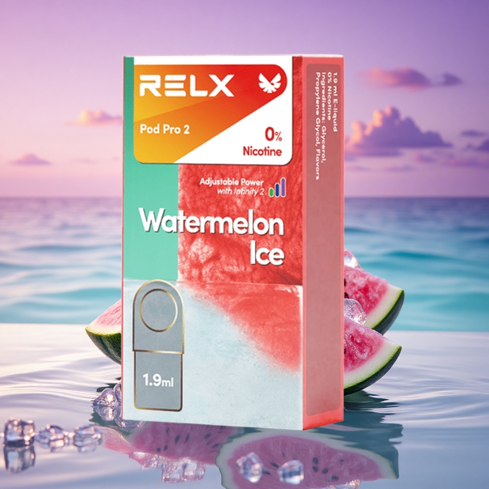 Relx Pod Pro 2 Vape Device Glace à la Pastèque 0mg/ml, 1.9ml, Mode Éco (5.5W)