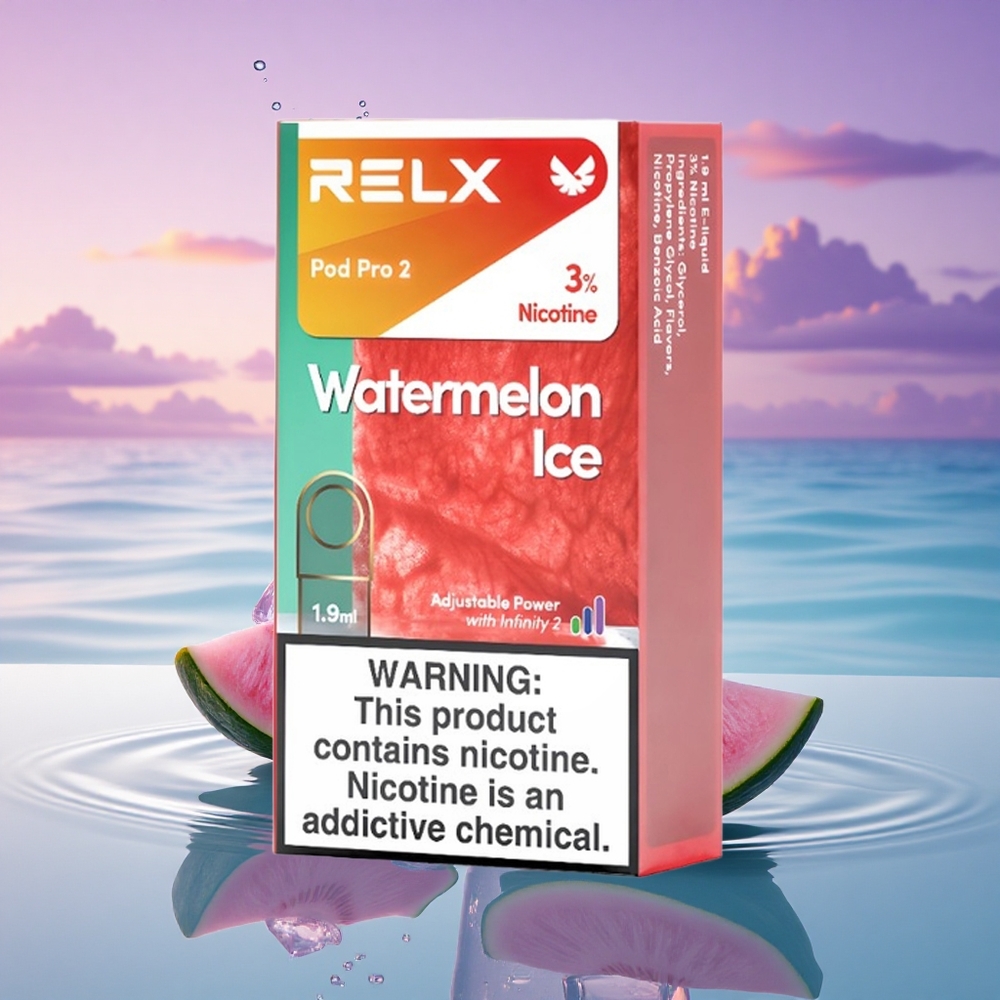 Relx Pod Pro 2 Vape Device Pastèque Glacée 30mg/ml nicotine - 1,9ml capacité - 3 modes (5,5W, 6,5W, 8W)