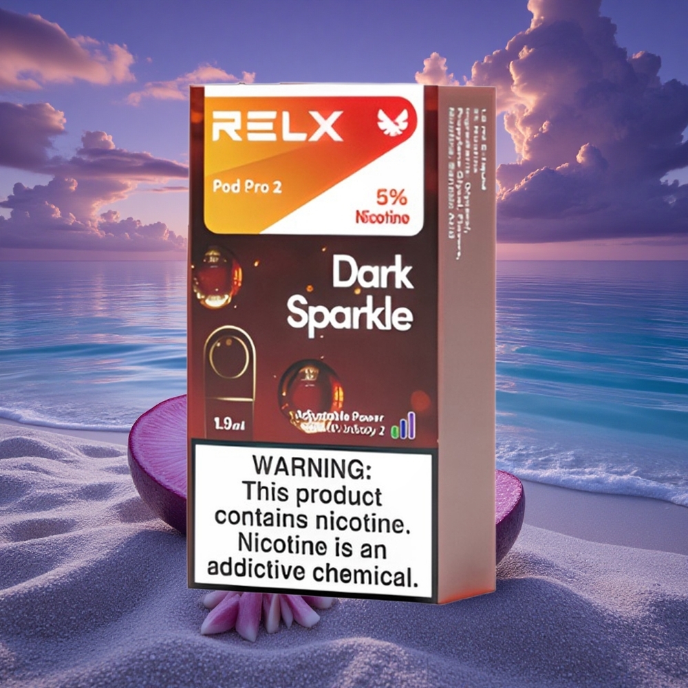 Relx Pod Pro 2 Vape Device Étincelle Sombre 50mg/ml de nicotine - 1,9ml - 3 modes de tension (5,5W, 6,5W, 8W)