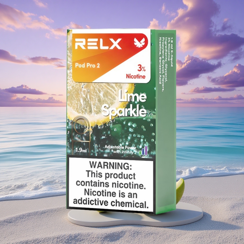 Relx Pod Pro 2 Vape Device Étincelle de Citron Vert 30mg/ml de nicotine, 1.9ml, 3 modes de tension