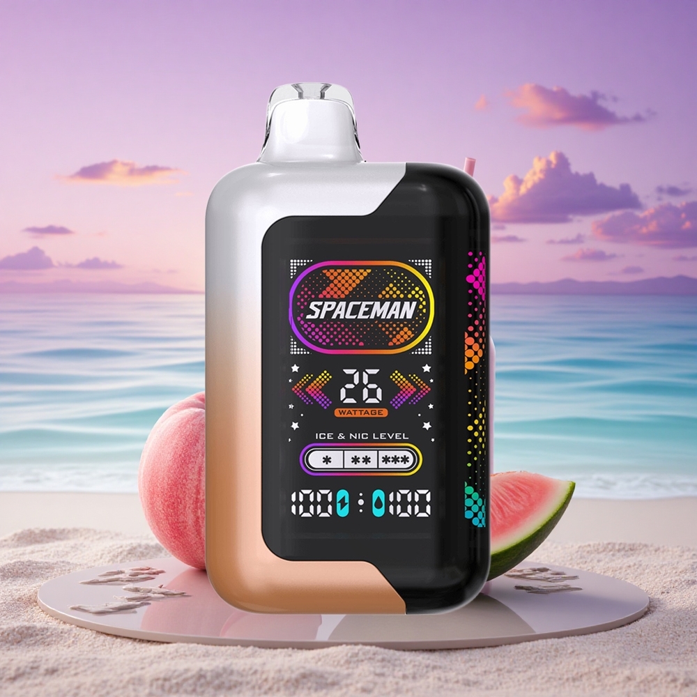 SMOK SPACEMAN SP40000 Puffs Juteux Pêche Pastèque 1000mAh 50mg Nicotine