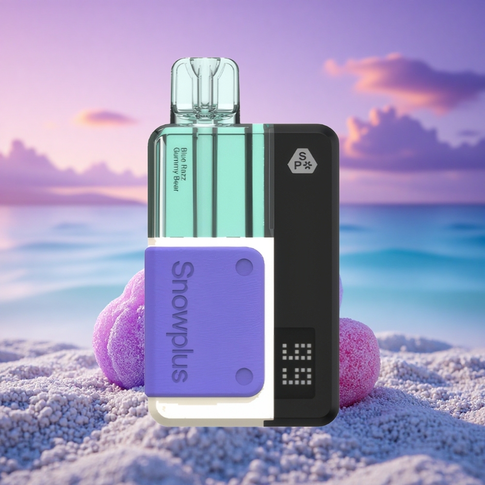 Snowplus Swift 15000 Puffs Pod Kit Ourson Gommé Bleu Framboise avec Pile 1000 mAh et Dual Mesh