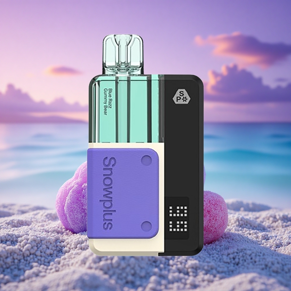 Snowplus Swift 5000 Puffs Ourson Gommé Bleu Framboise Dual Mesh 1000 mAh