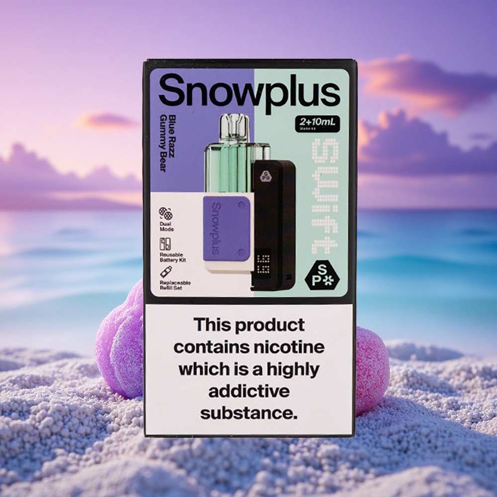 Snowplus Swift 5000 Puffs Ourson Gommé Bleu Framboise Dual Mesh 1000 mAh