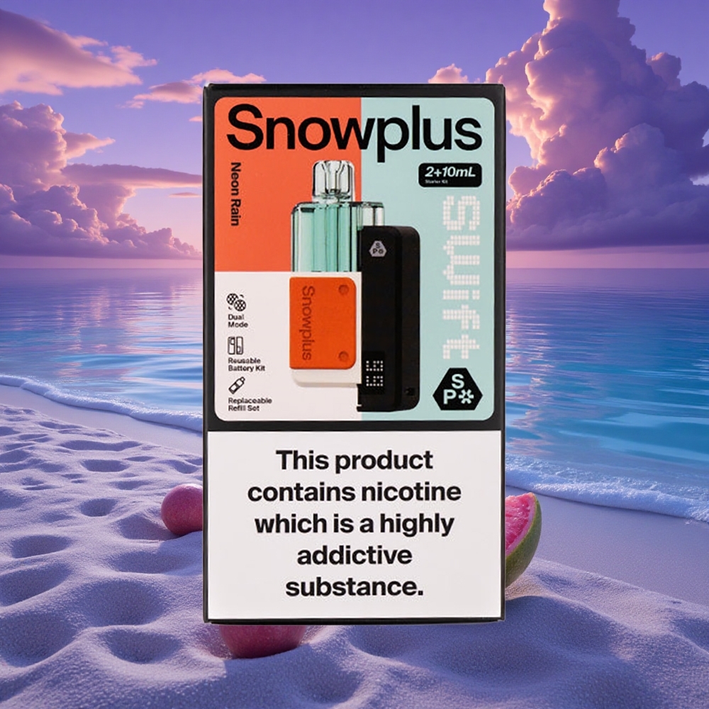 Snowplus Swift 5000 Puffs Pluie Néon 1000 mAh 2% Nicotine