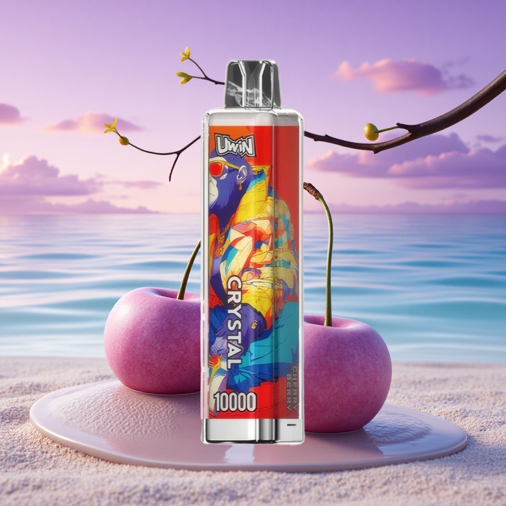 Uwin Crystal 10000 Puffs Cerise Baie Lumière RGB 18ml 650mAh