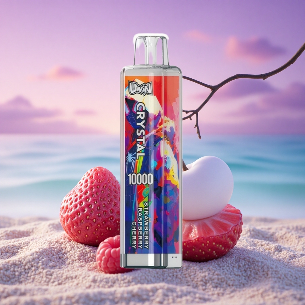 Uwin Crystal 10000 Puffs Fraise Framboise Cerise avec 18ml et 650mAh