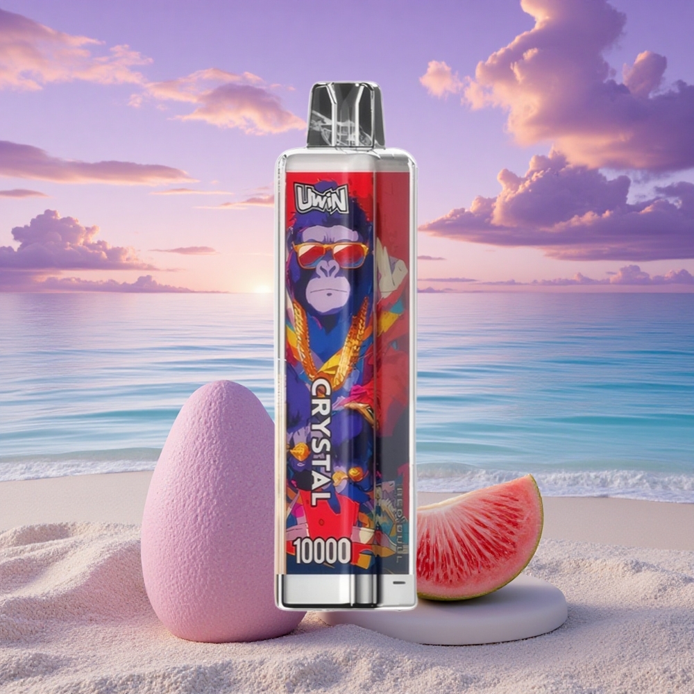 Uwin Crystal 10000 Puffs Taureau Rouge Cristal 18ml 650mAh 0,8 Ohm RGB