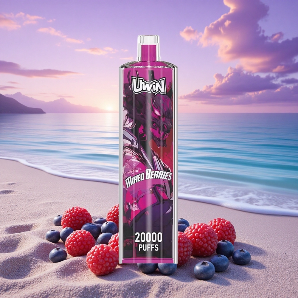 Uwin Shisha Hookah Crystal 20000 Puffs Baies Mixtes Rechargeable Type-C 650 mAh