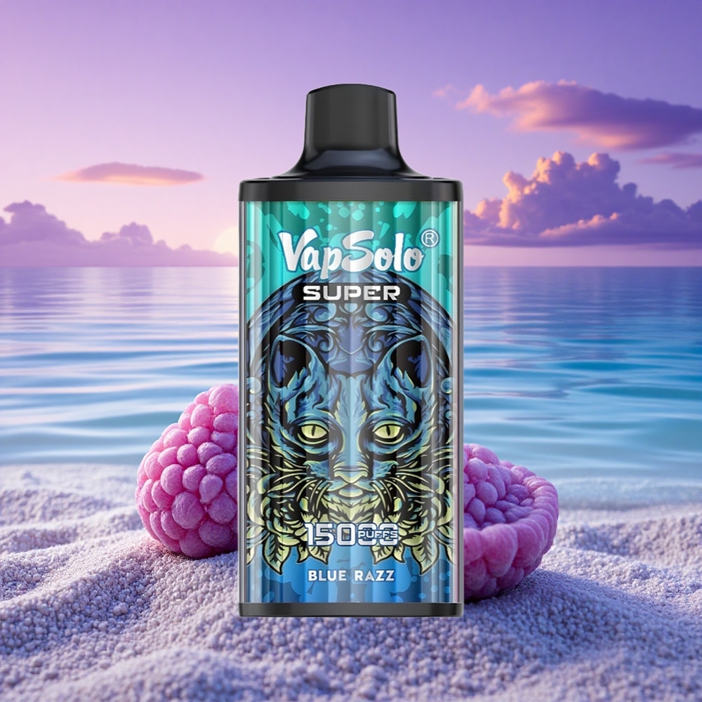 Vapsolo Super 15000 Puffs Bleu Framboise 40ml 850mAh