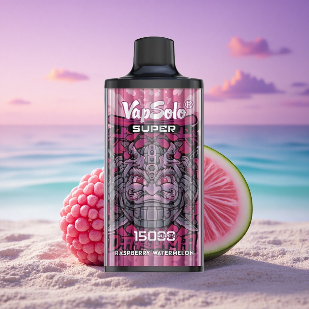 Vapsolo Super 15000 Puffs Framboise Pastèque 40ml 850mAh