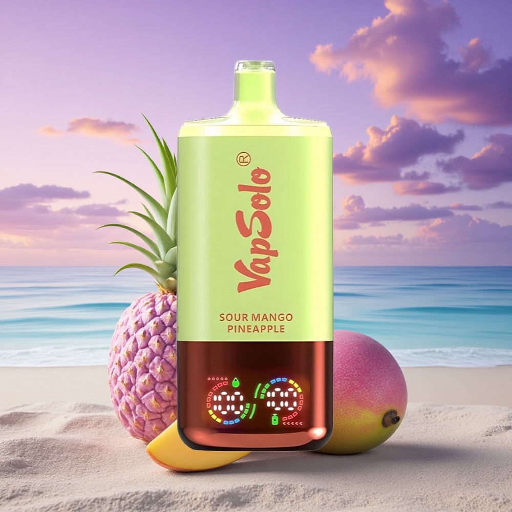Vapsolo Triple 30000 Puffs Ananas Mangue Acidulé 40ml Nicotine 20mg/ml Type-C