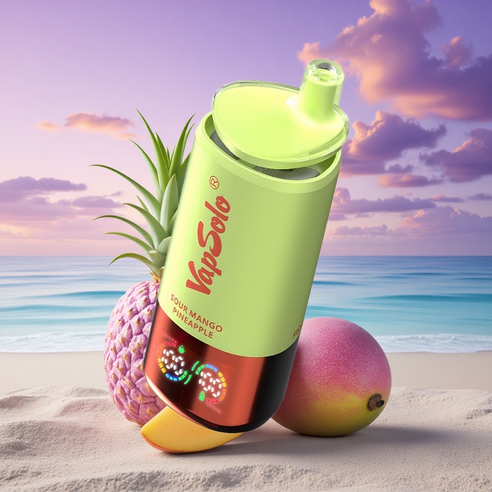 Vapsolo Triple 30000 Puffs Ananas Mangue Acidulé 40ml Nicotine 20mg/ml Type-C
