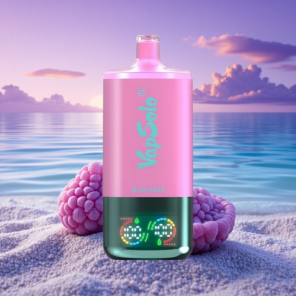 Vapsolo Triple 30000 Puffs Bleu Framboise Triple Réservoir Type-C