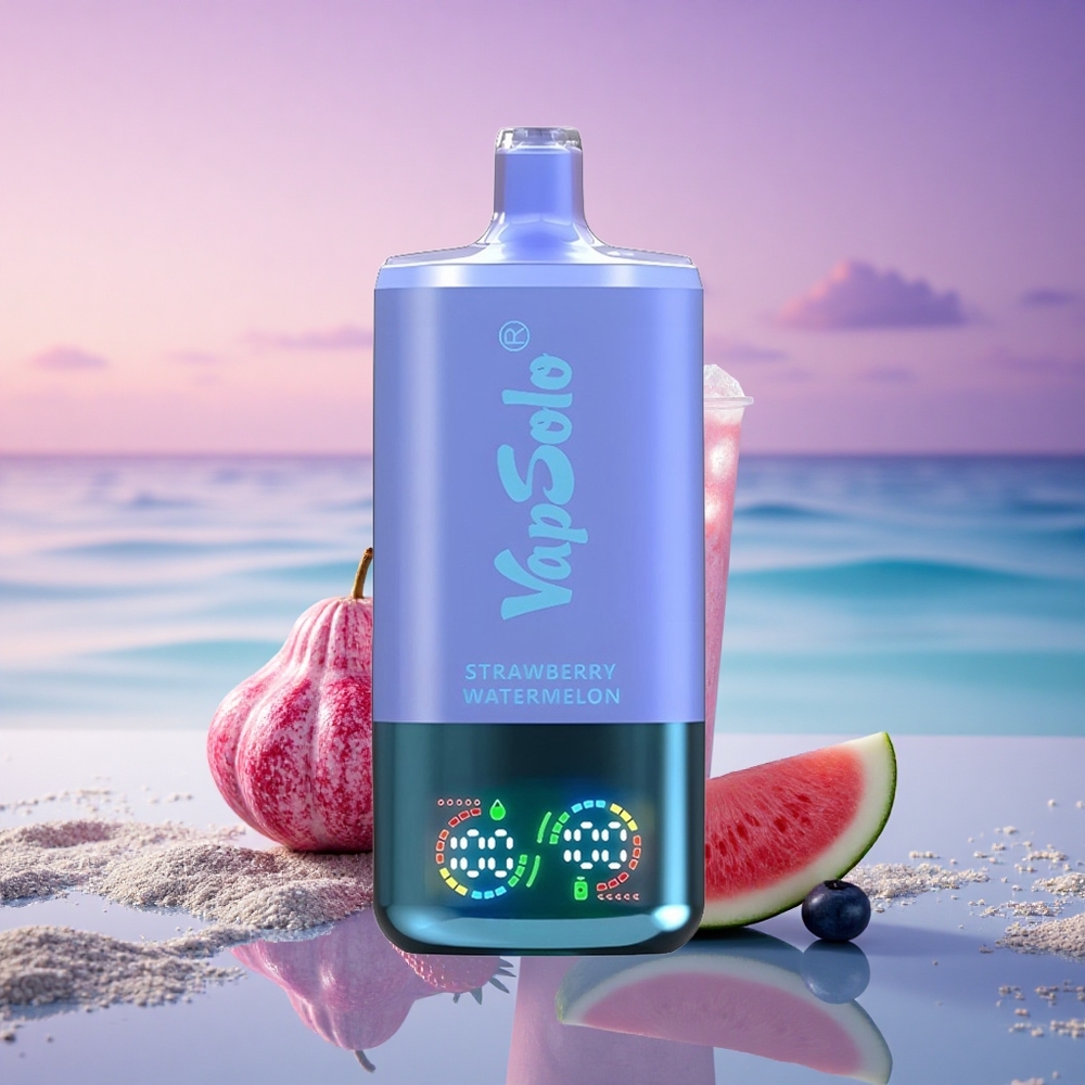 Vapsolo Triple 30000 Puffs Fraise Pastèque & Myrtille Glacée avec 40ml de E-Liquide et Nicotine 20 mg/ml
