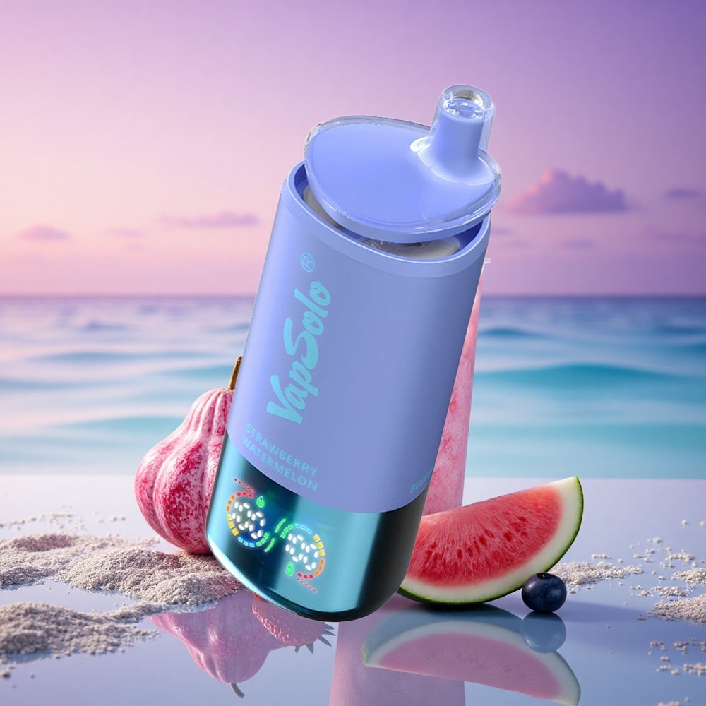 Vapsolo Triple 30000 Puffs Fraise Pastèque & Myrtille Glacée avec 40ml de E-Liquide et Nicotine 20 mg/ml