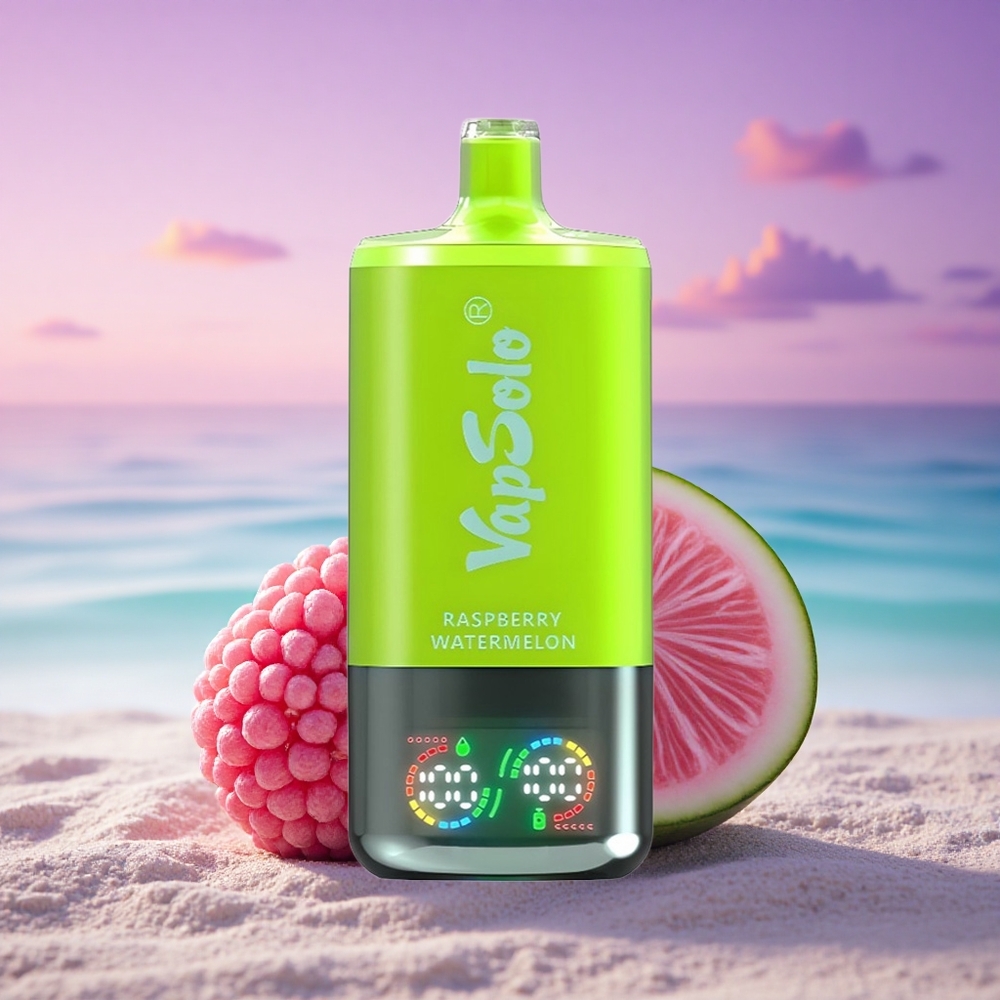 Vapsolo Triple 30000 Puffs Framboise Pastèque Triple Réservoir 40ml Nicotine