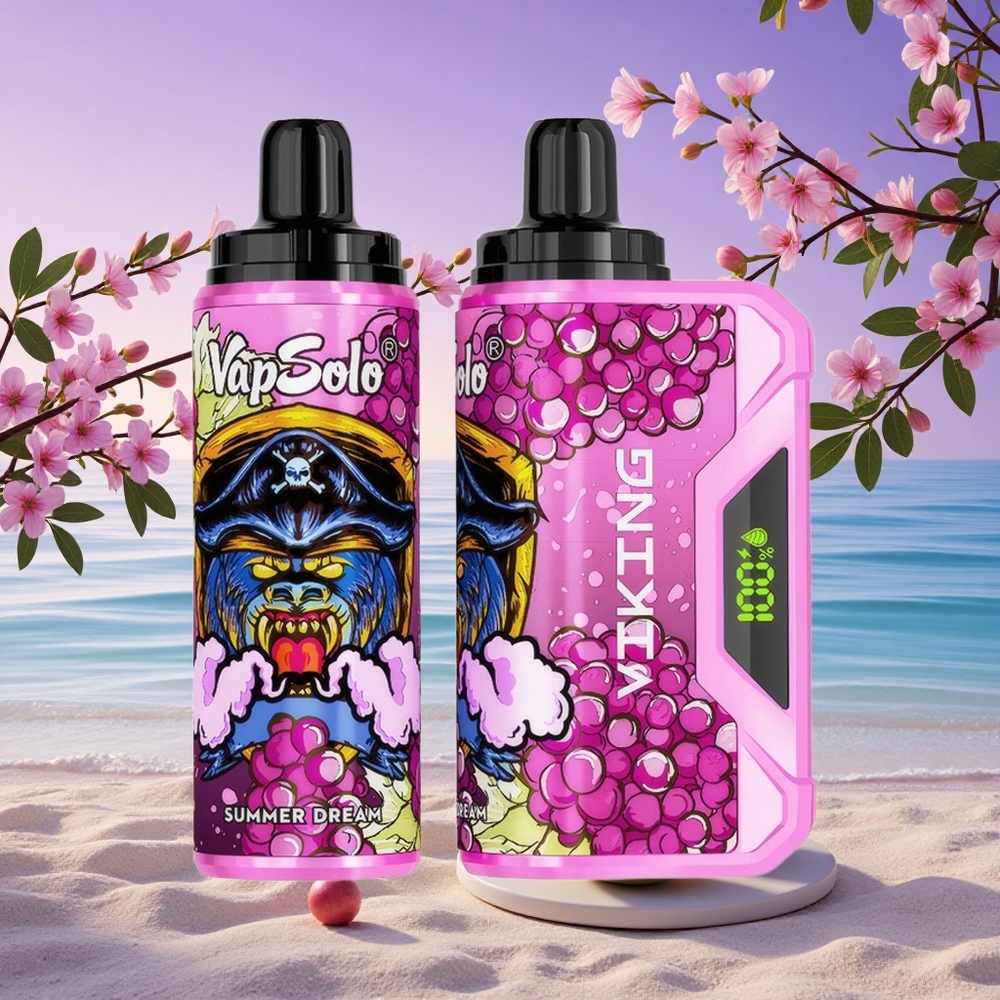 VapSolo VIKING 12000 Puffs Rêve d'Été 22ml & Nicotine 20mg/50mg