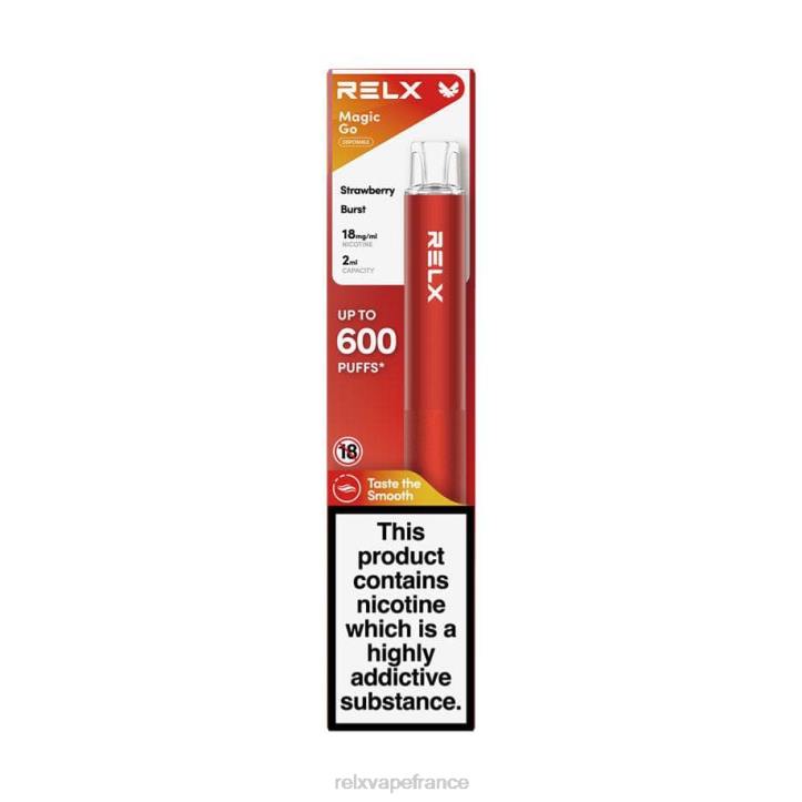 RELX Pods Paris - RELX MagicGo ga600 0L2J37 éclat de fraise