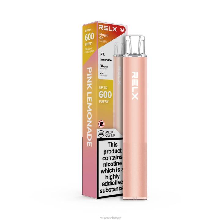 RELX Vape France - RELX MagicGo ga600 0L2J44 limonade rose