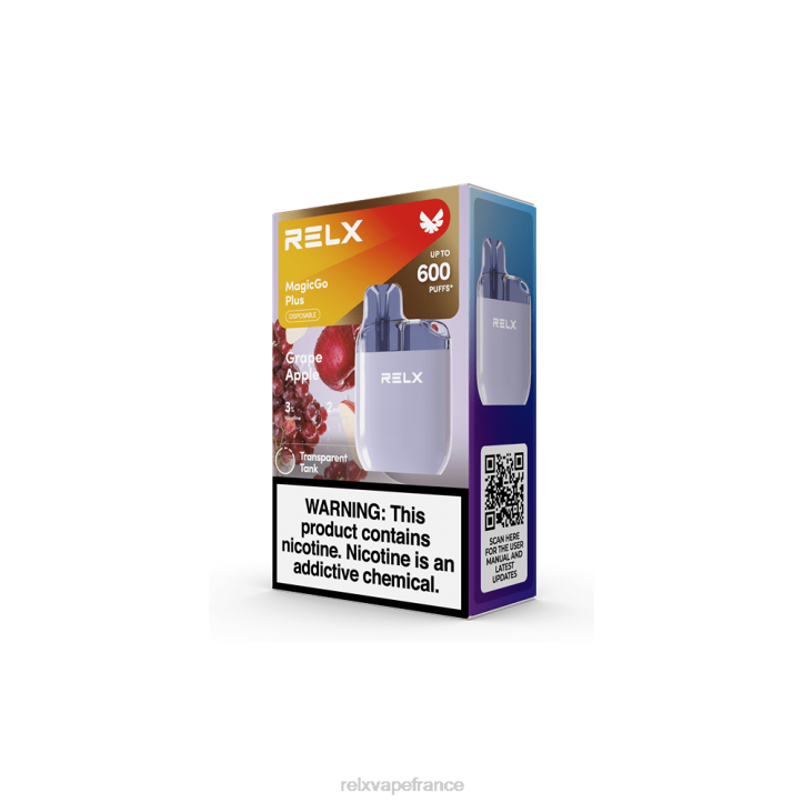 RELX Pods Paris - RELX MagicGo plus sa600 0L2J57 pomme de raisin