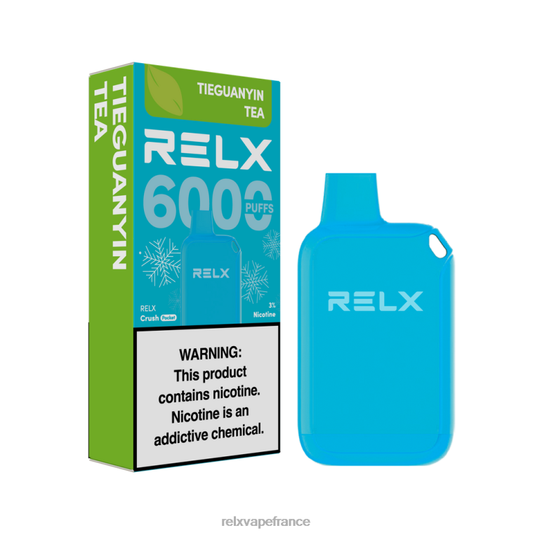 Best RELX Taste | thé tieguanyin RELX Crush Pocket 6000 glacé T0H6422