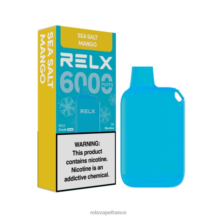 RELX Best Seller | mangue au sel de mer RELX Crush Pocket 6000 glacé T0H6413