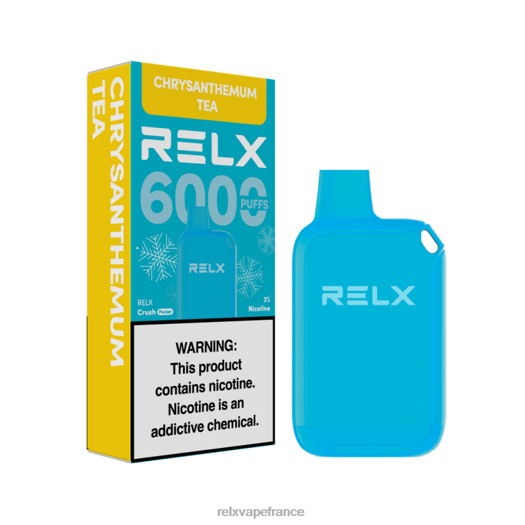 RELX Best Seller | thé au chrysanthème RELX Crush Pocket 6000 glacé T0H6421