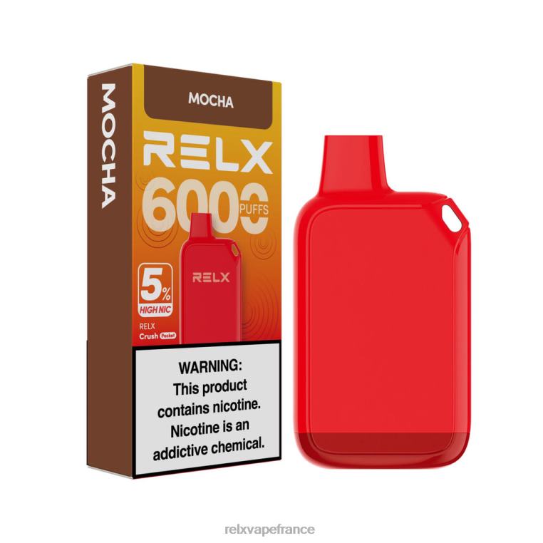 RELX France | moka RELX Crush Pocket 6000 5 % de nic élevé T0H6425