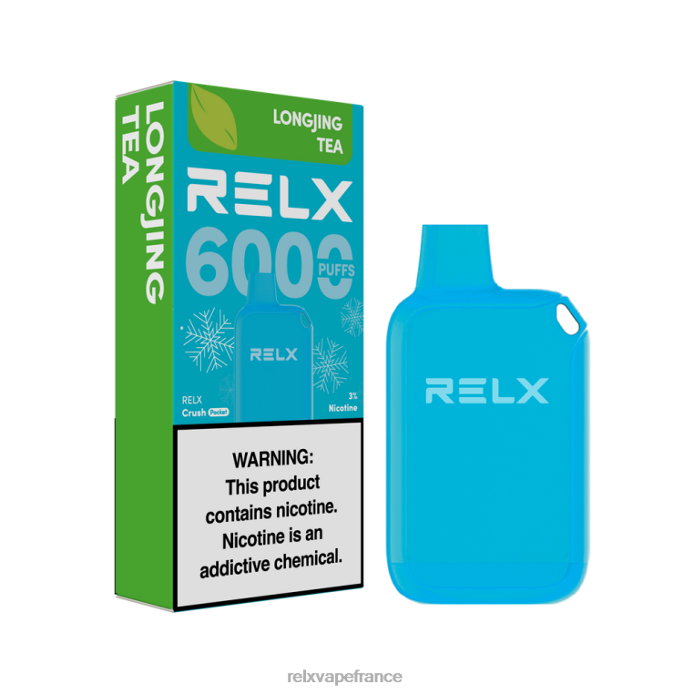 RELX France | thé longjing RELX Crush Pocket 6000 glacé T0H649