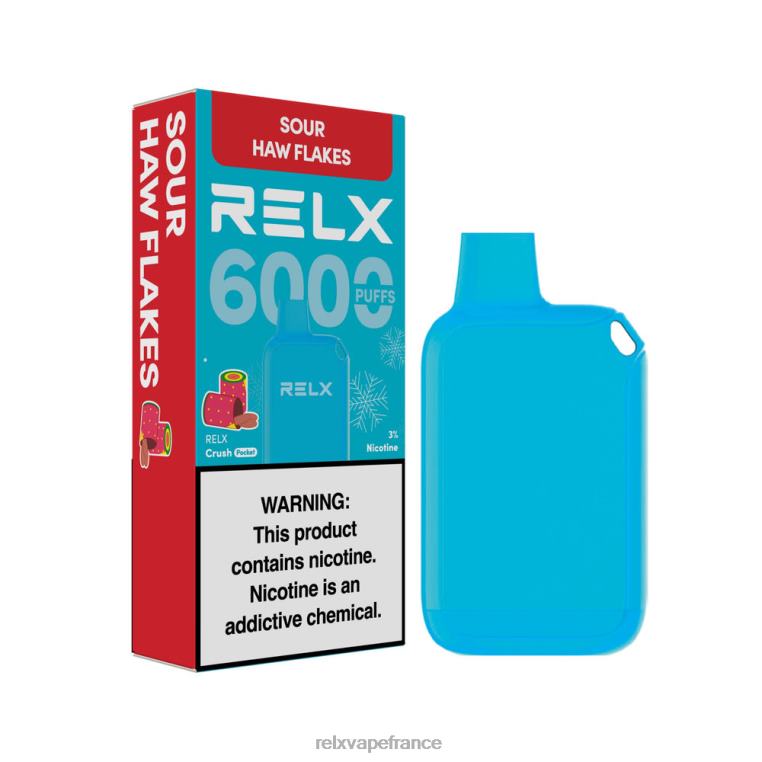 RELX Magasin | flocons d'aubépine RELX Crush Pocket 6000 glacé T0H6416