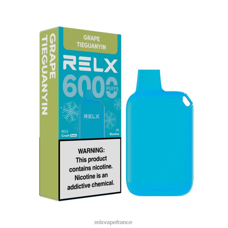 RELX Prix | tieguanyin de raisin RELX Crush Pocket 6000 glacé T0H6418